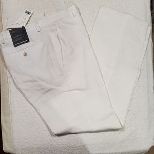 Banana Republic Men's white linen trouser